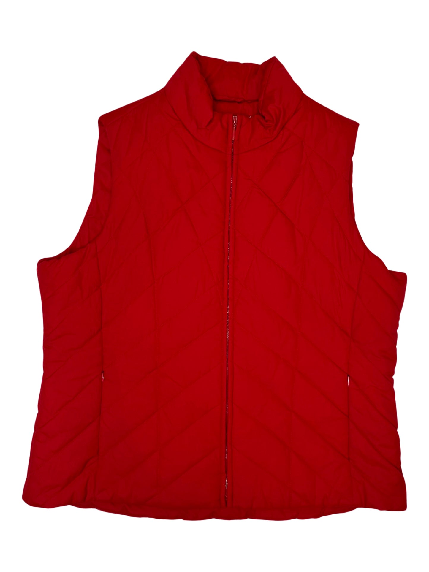 Y2K Red Puffer Vest