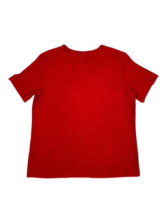 Red Crinkle T-Shirt