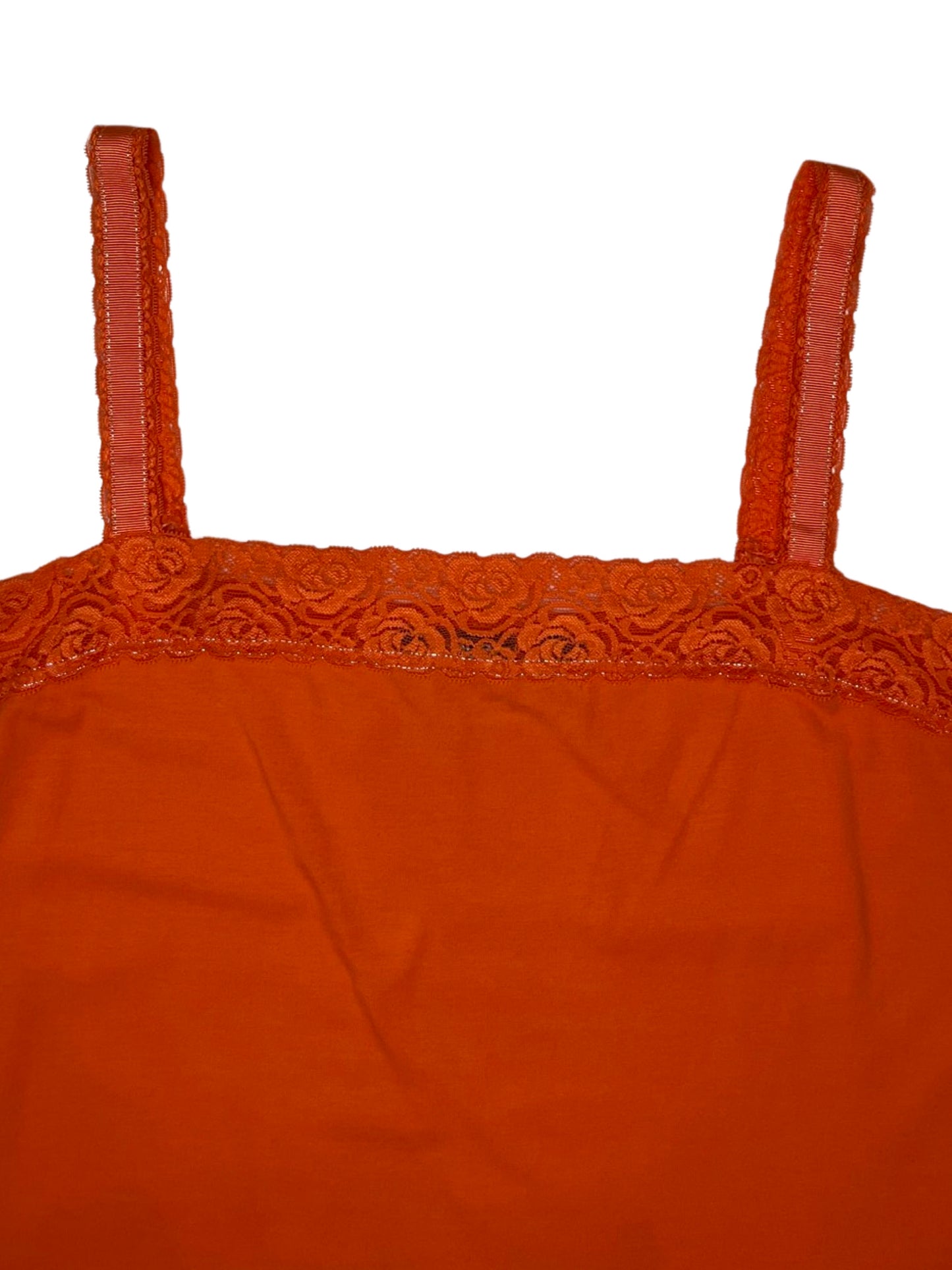 Y2K Orange Lace Camisole