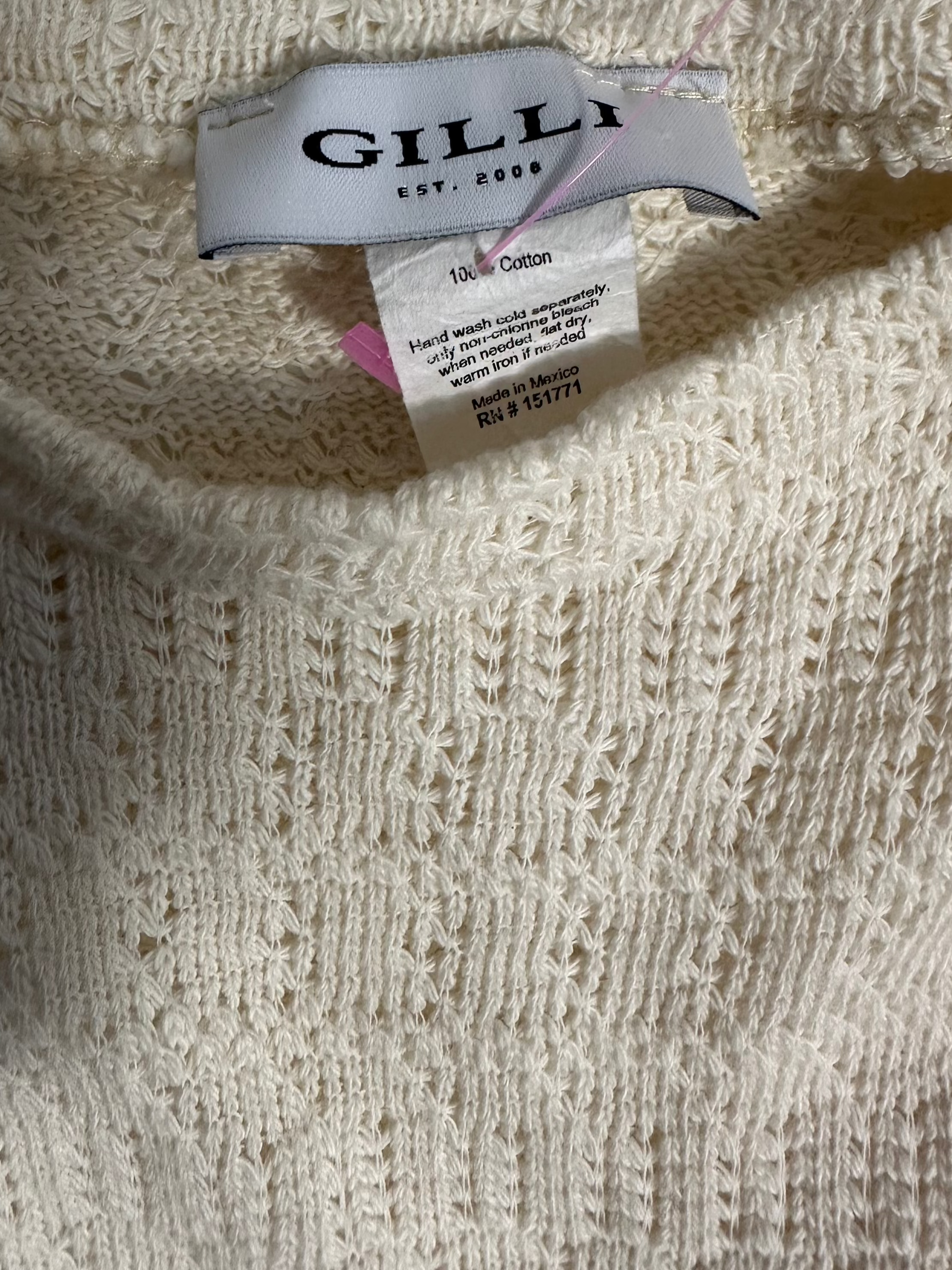 Gilli White Ruffle Sweater (3X)