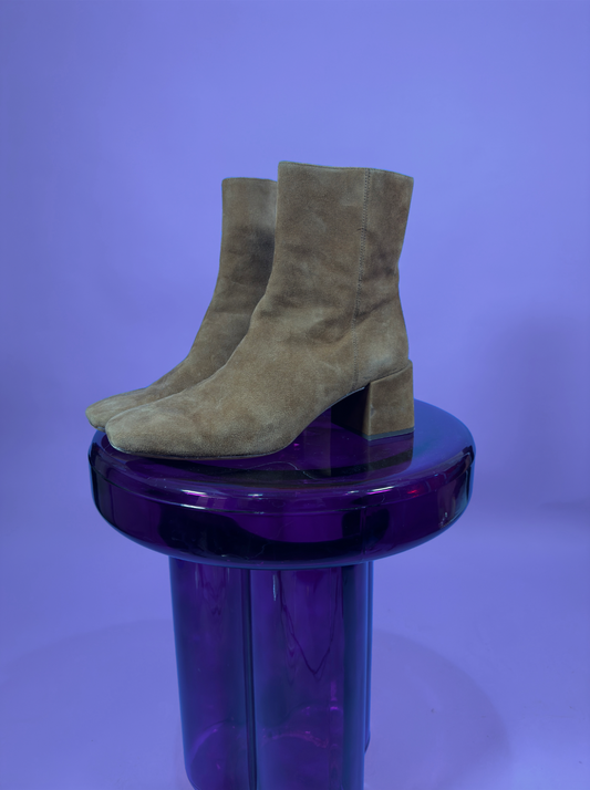 Vince Suede Heel Boot