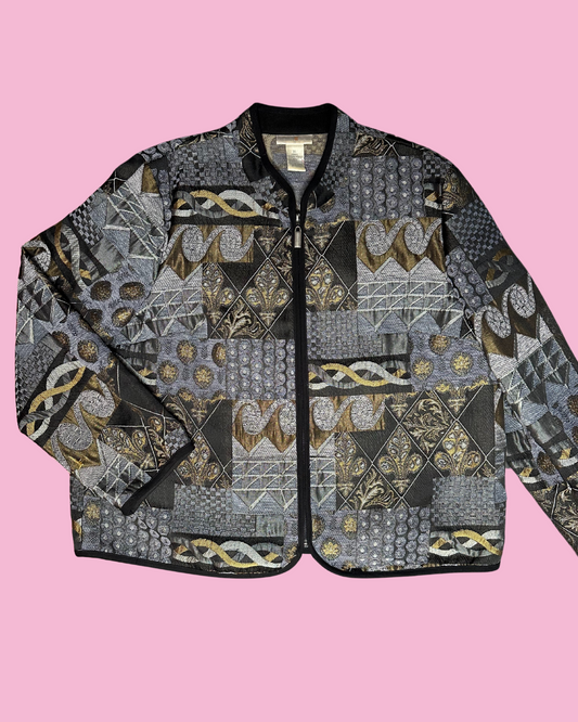 Vintage Preswick Moore Brocade Jacket (XL)