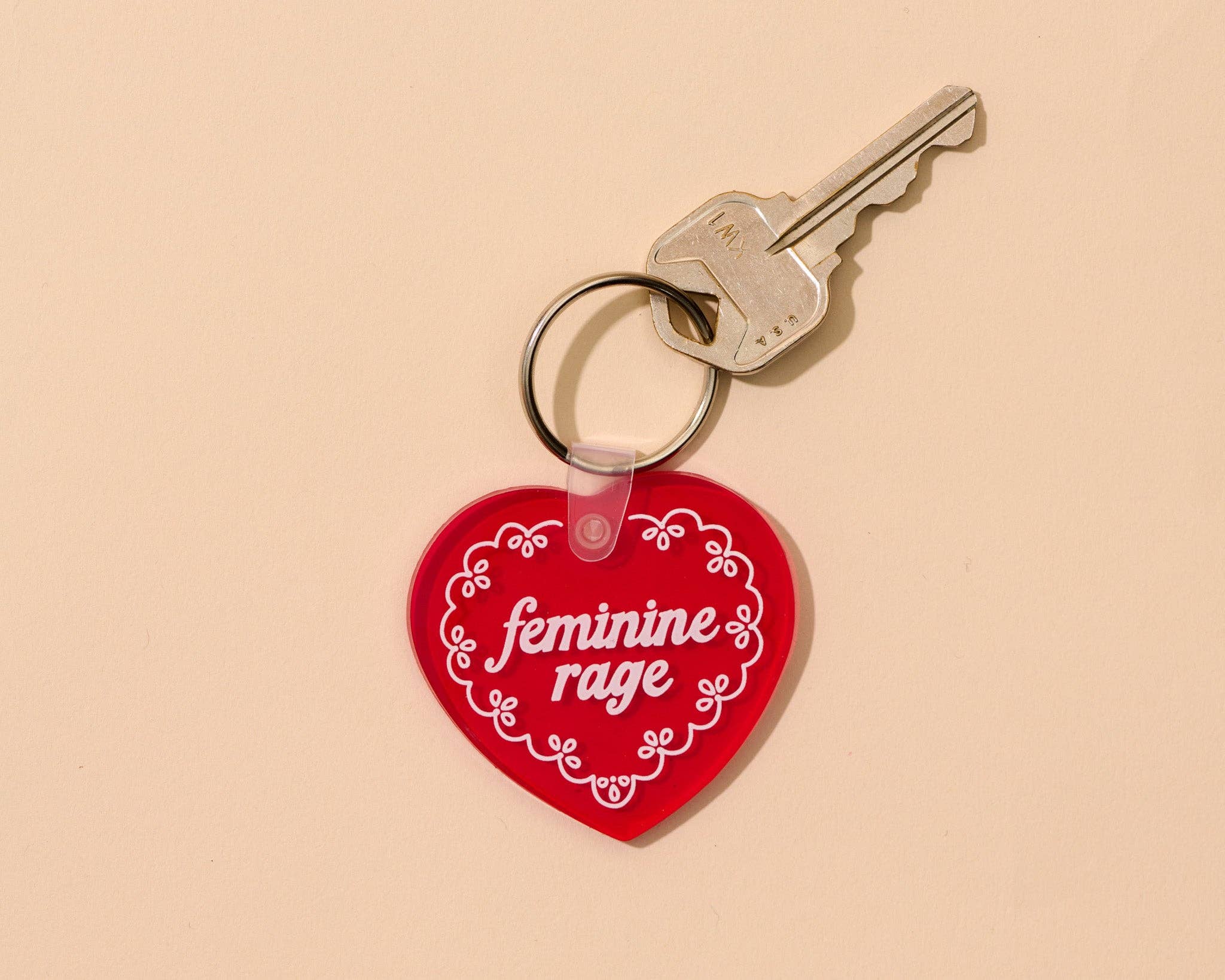 PVC Keychain—Feminine Rage