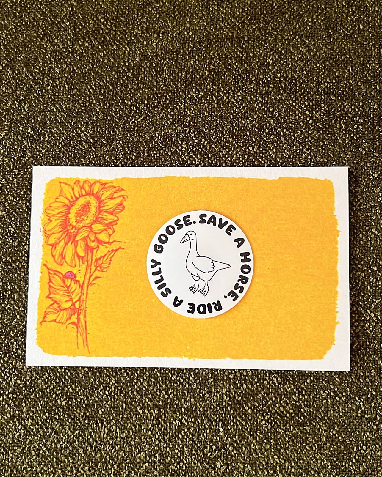 Save A Horse, Ride A Silly Goose Sticker