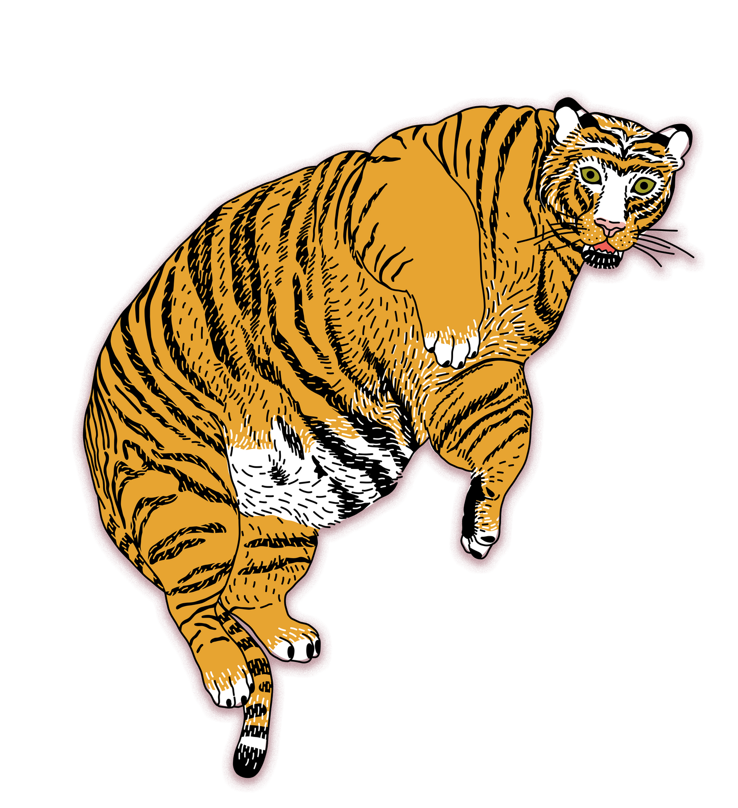 ReesaBoBeesa - Fat Tiger Keychain