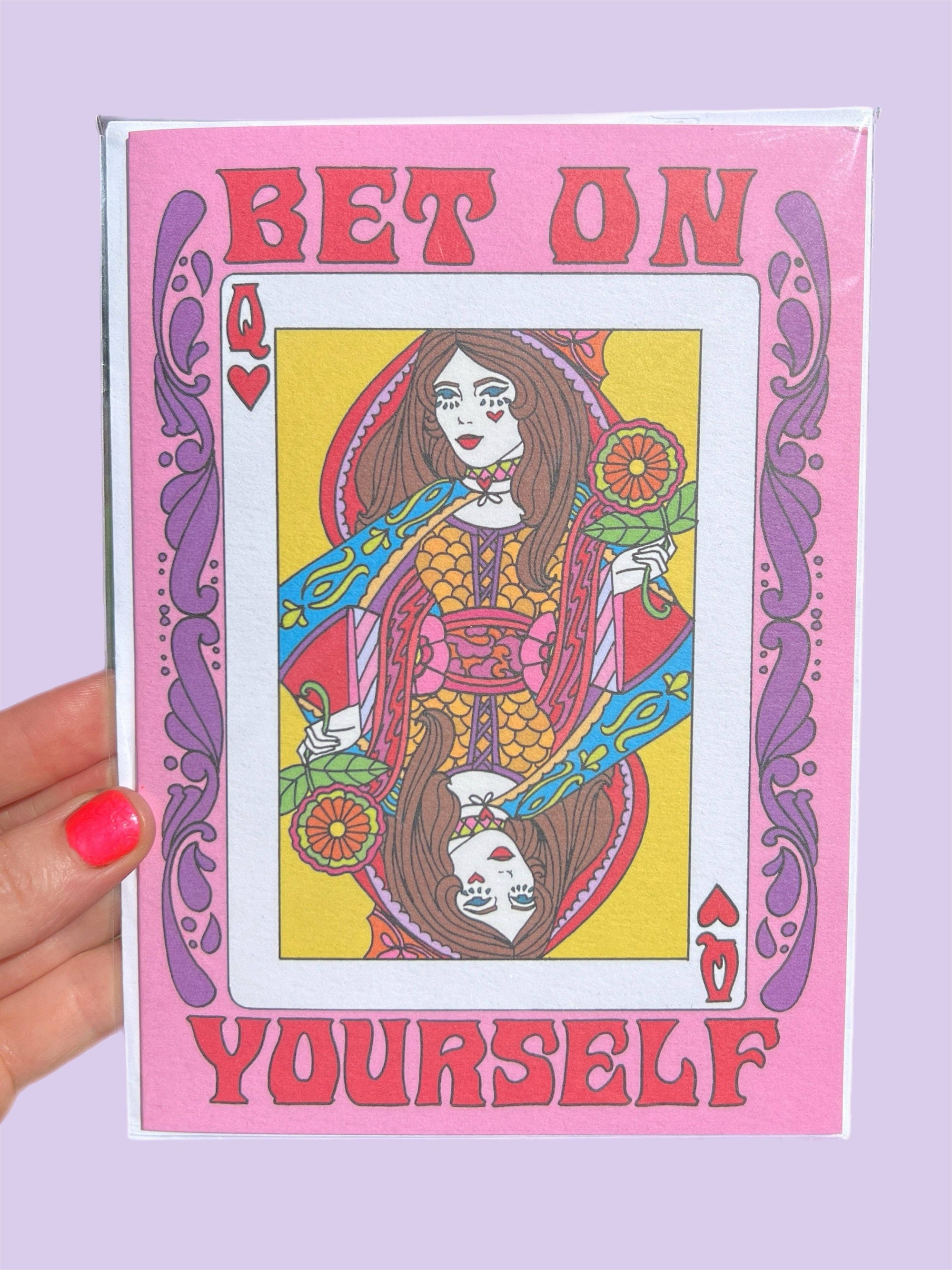 Bet on Yourself Queen Card