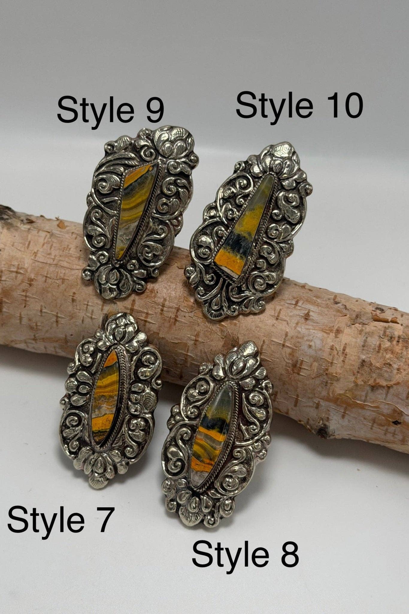 Epic Bumble Bee Jasper Statement Ring: 10