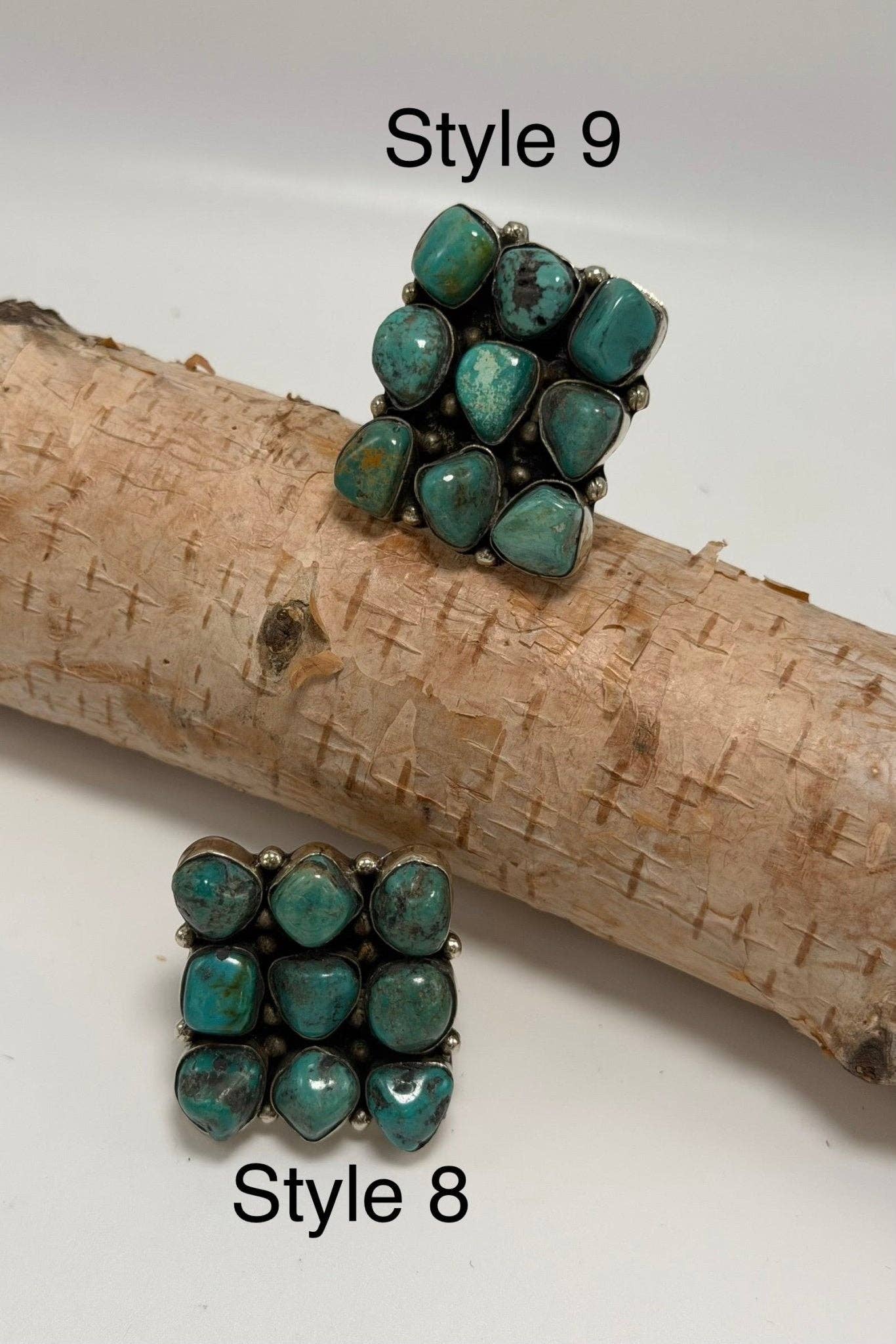 Med Turquoise Cubed Ring: 4