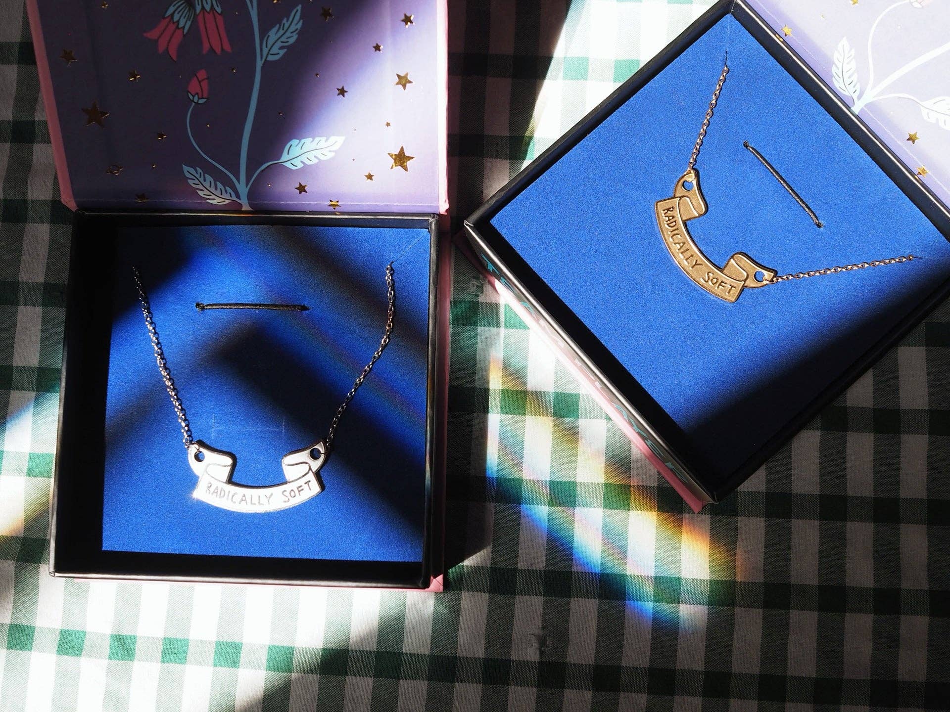 Radically Soft Slogan Necklace: Silver