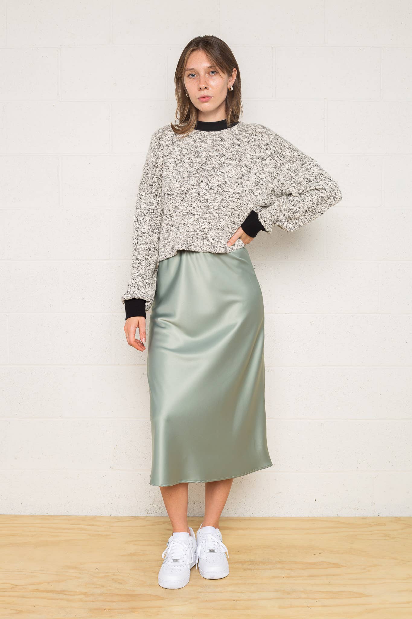 NLT Sarah Skirt Blue Satin 3XL