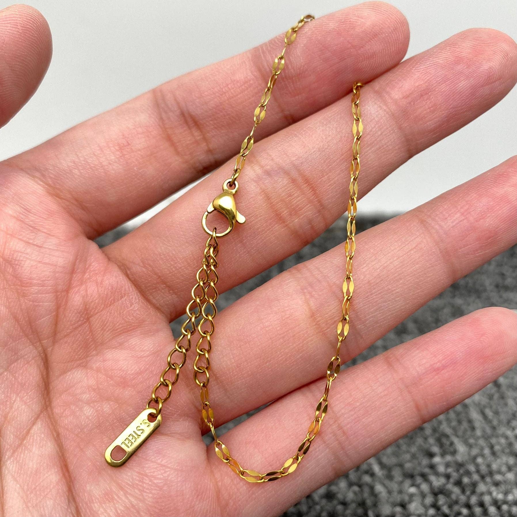 Multi Style 18K Golden SS bracelet Chain DIY Accessories-FGS: C