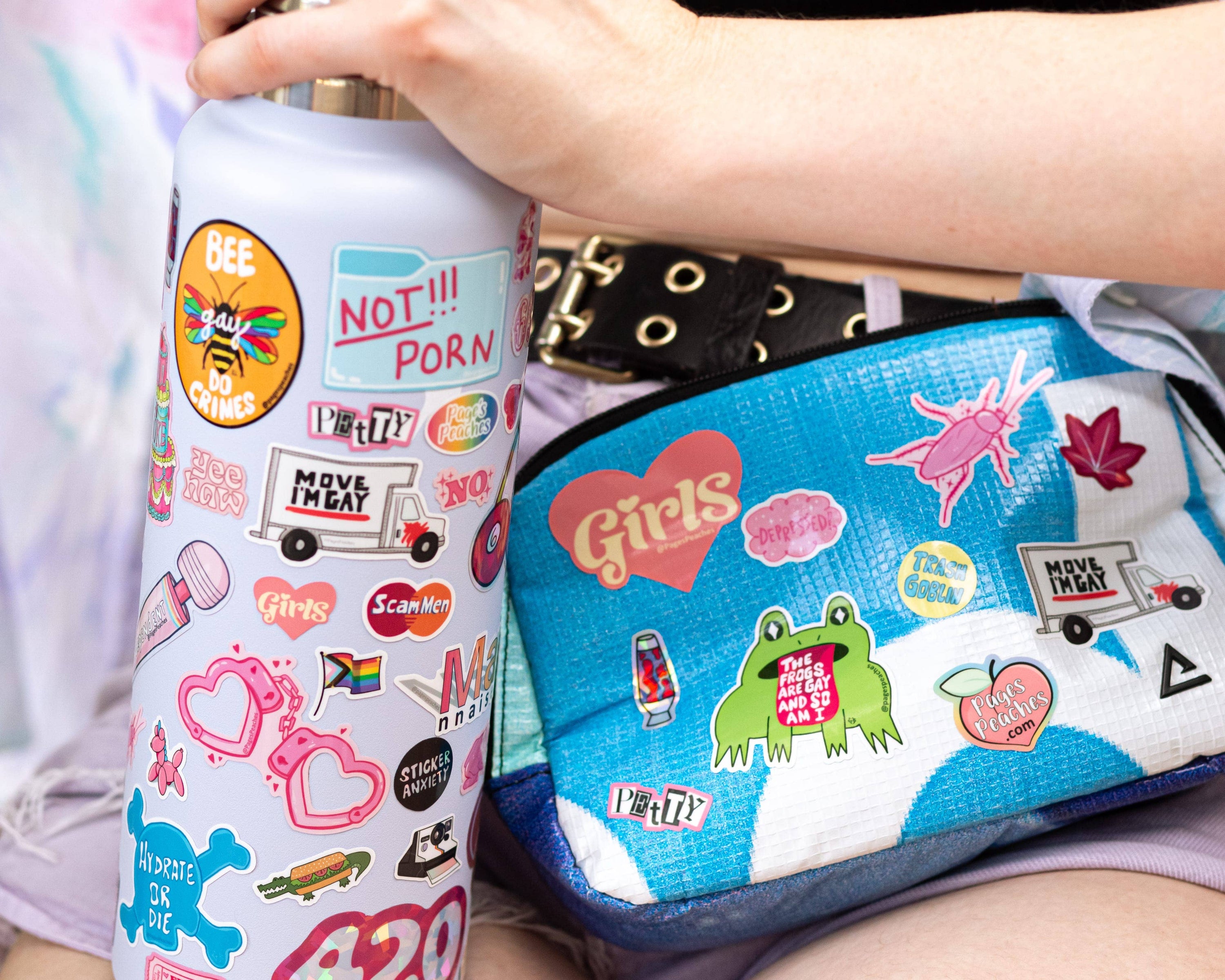 Men's Opinions Waterproof Vinyl Sticker for Water Bottles