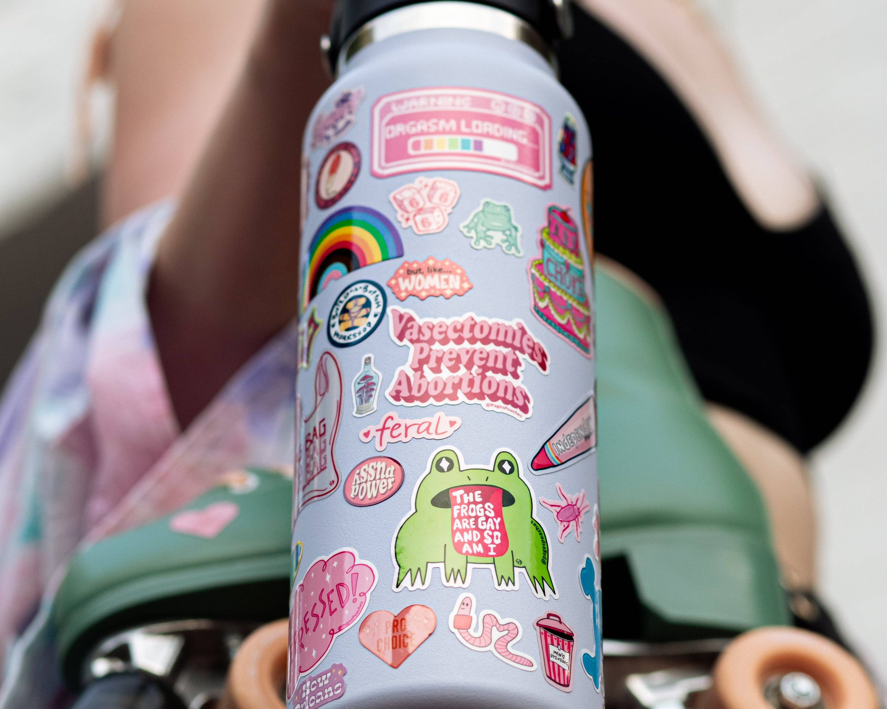 Men's Opinions Waterproof Vinyl Sticker for Water Bottles