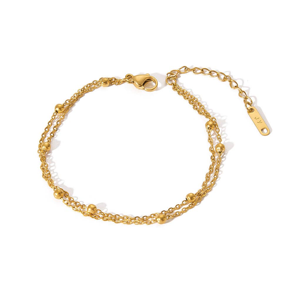 Multi Style 18K Golden SS bracelet Chain DIY Accessories-FGS: L