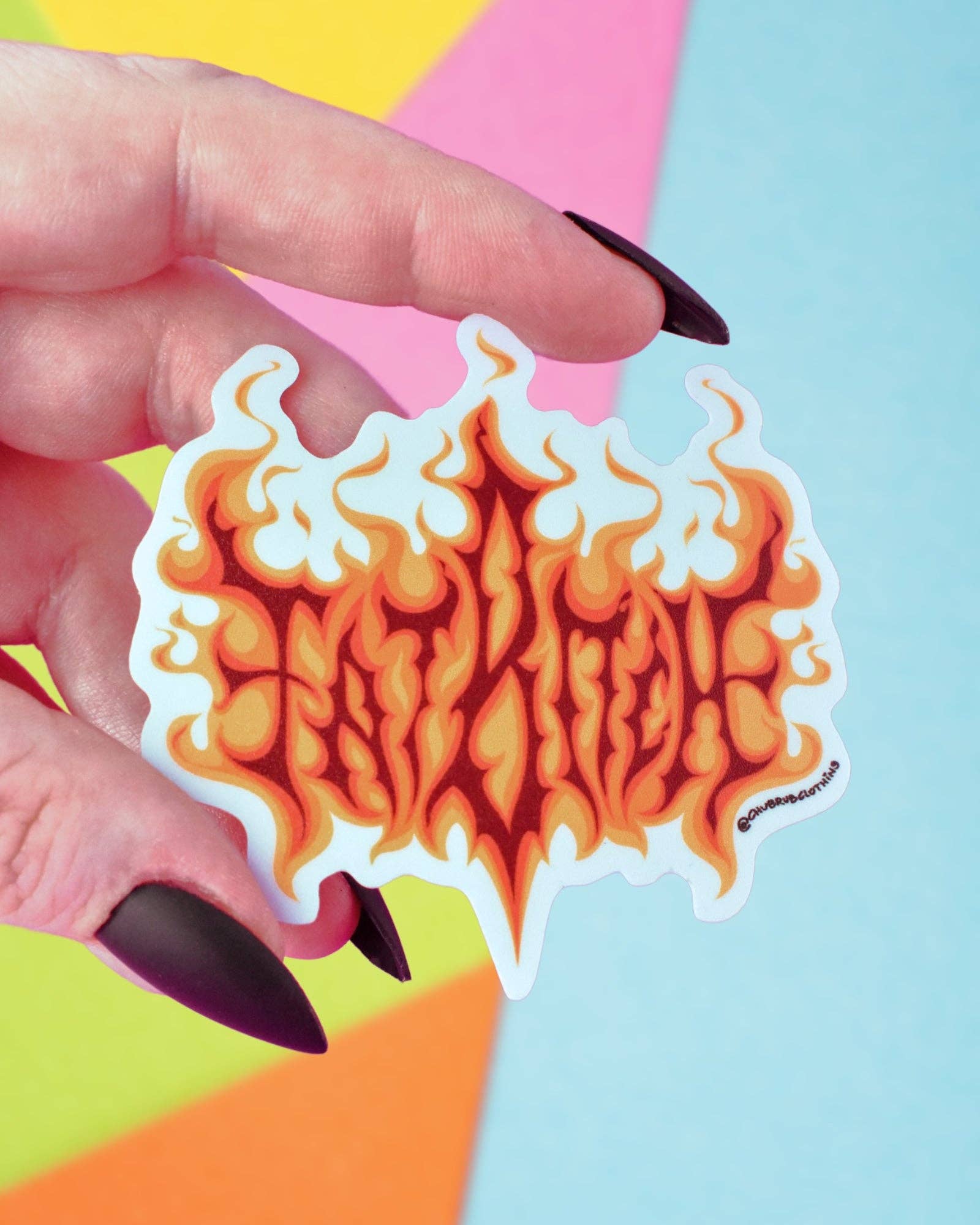 Fat Fire Sticker