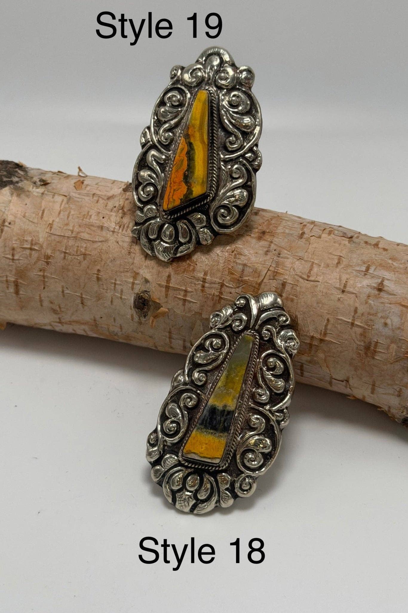 Epic Bumble Bee Jasper Statement Ring: 10