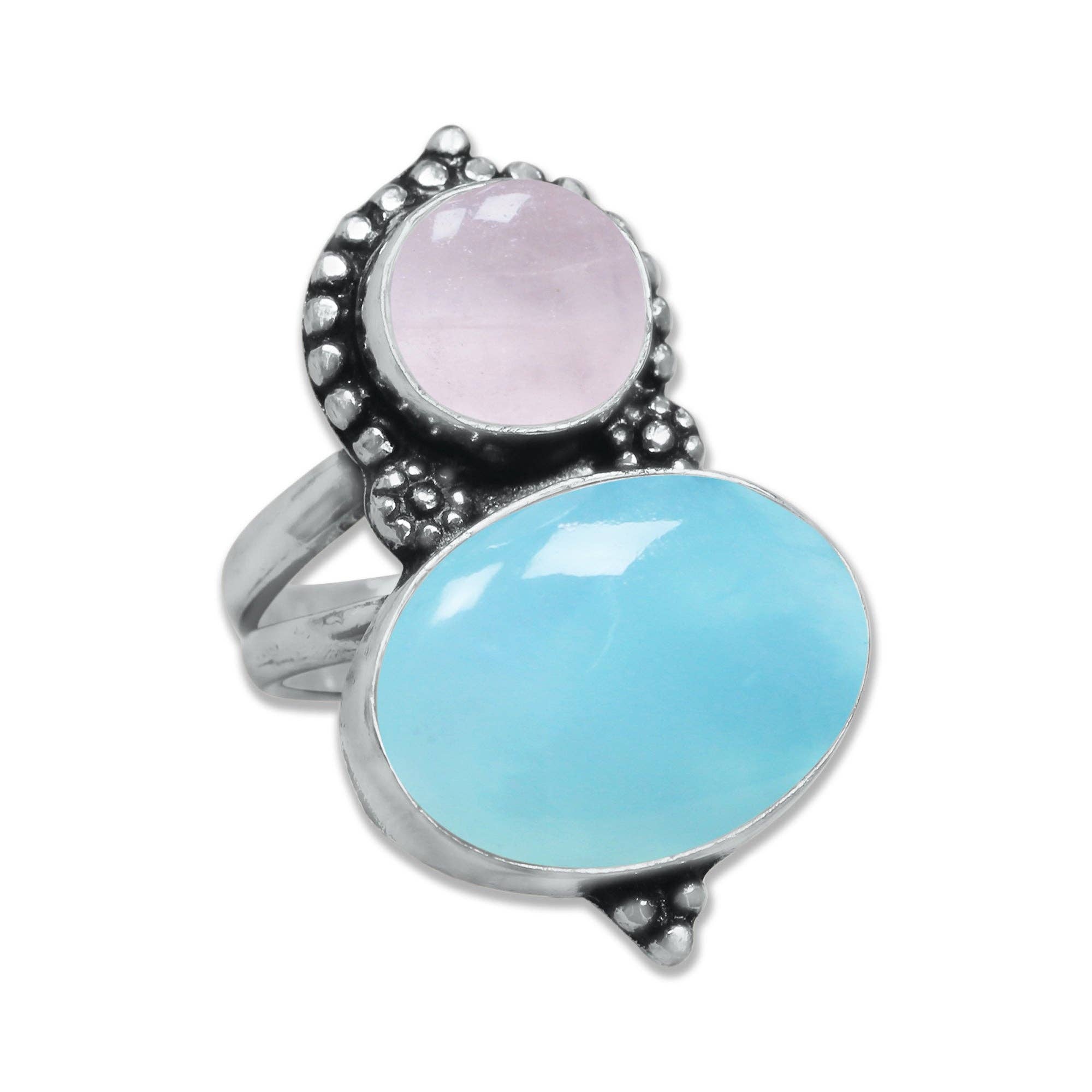 Multi-Stone Rings – Silver-Plated, Handmade, Boho Gemstone Combinations (US Sizes 6–10, Non-Adjustable) | Wholesale: 10 Rings