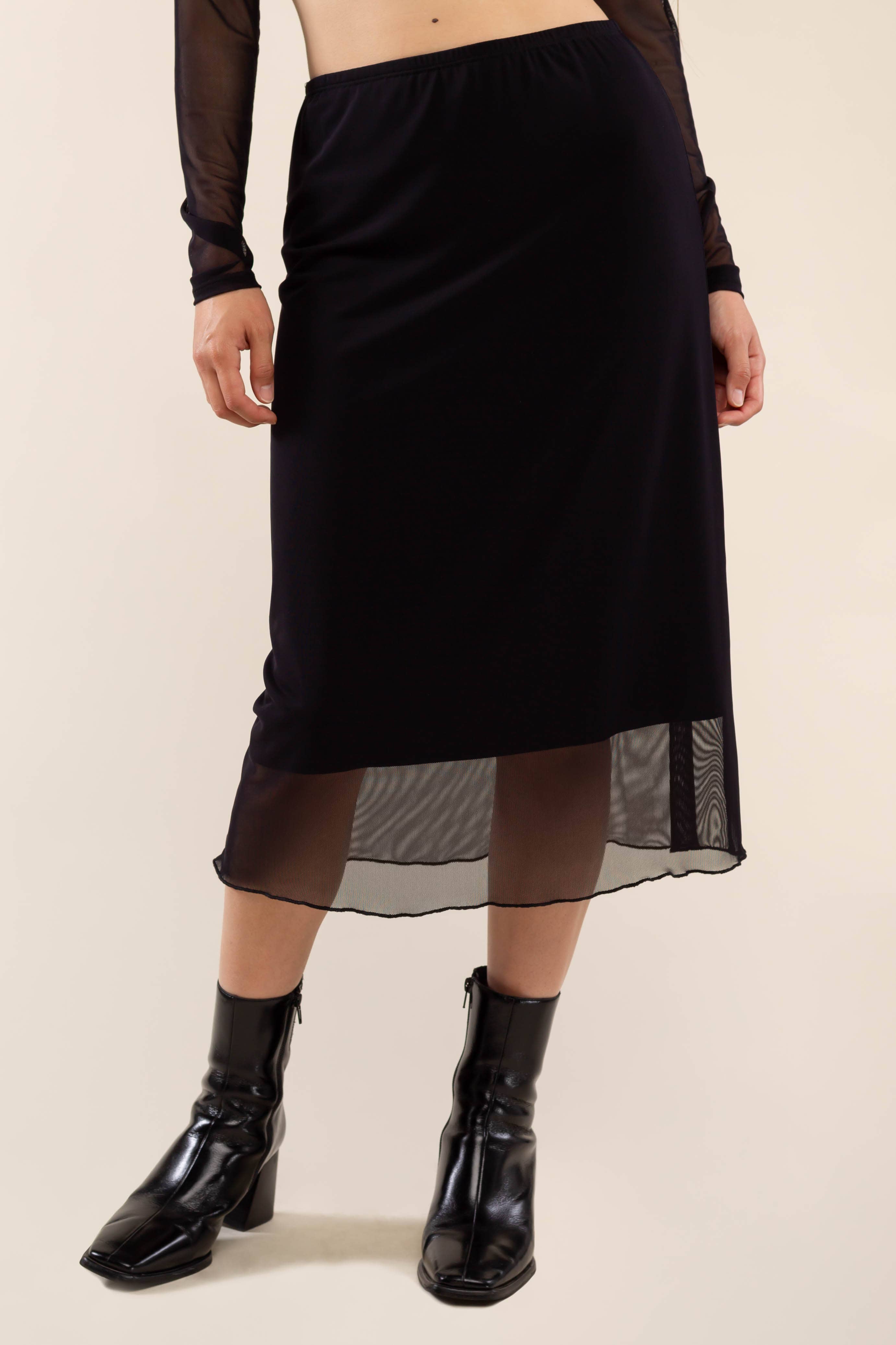 NLT Bess Mesh Skirt Black 3XL