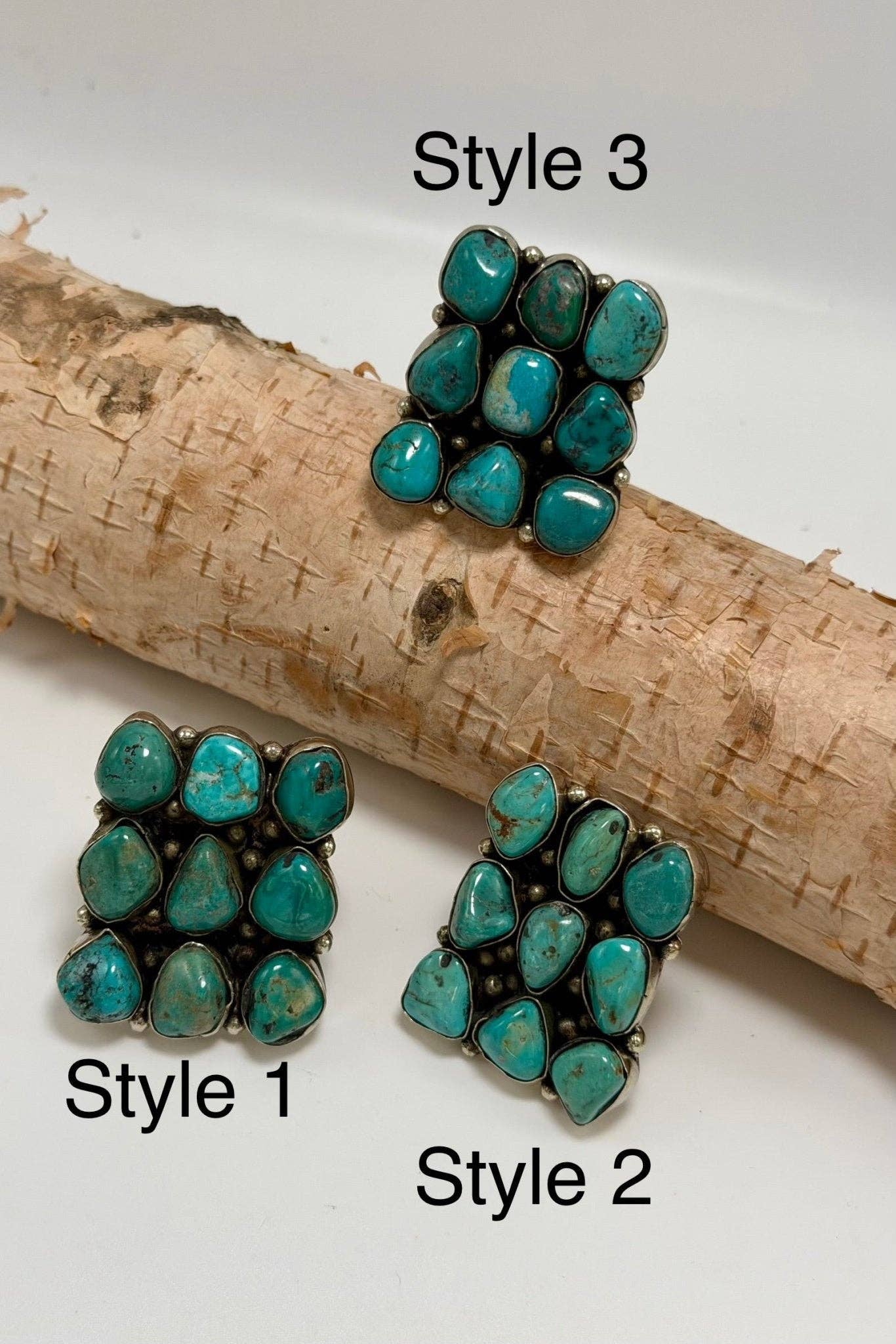 Med Turquoise Cubed Ring: 4