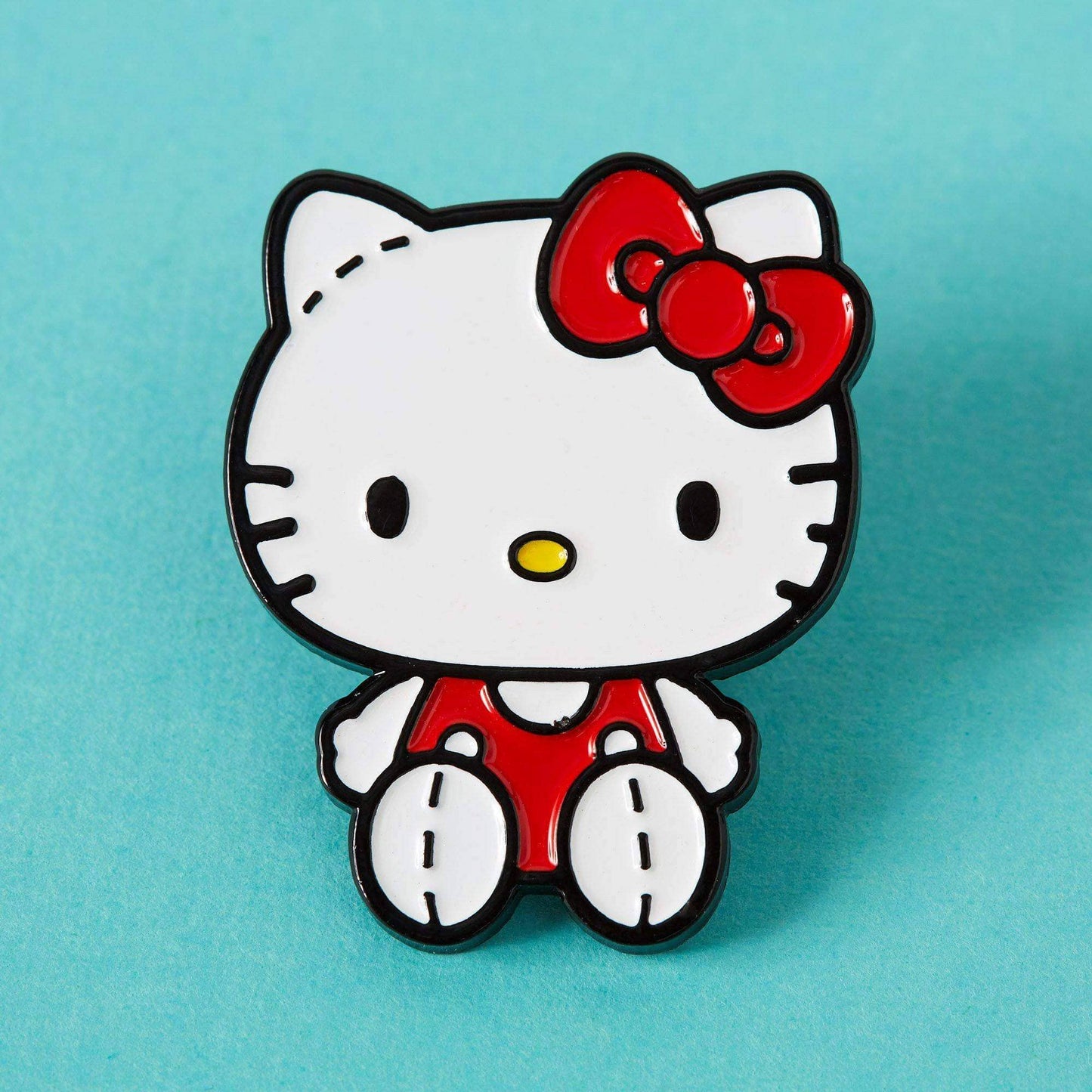 Punky Pins - Retro Hello Kitty stitches enamel pin