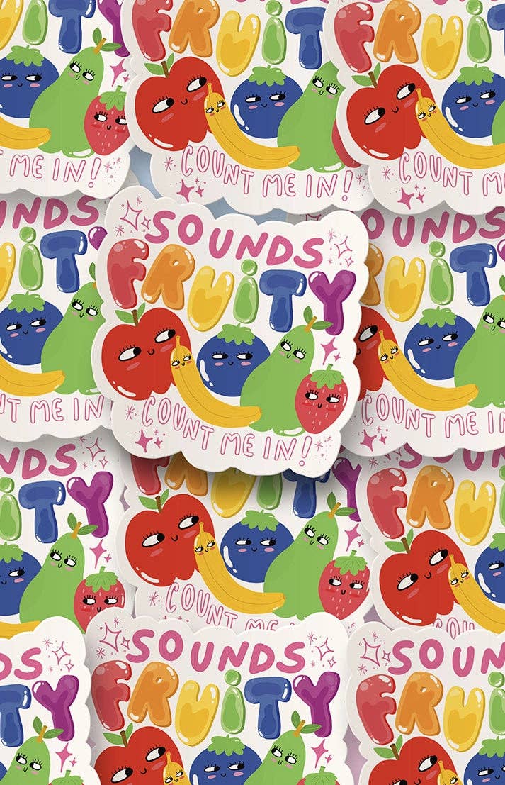 Sounds fruity Sticker