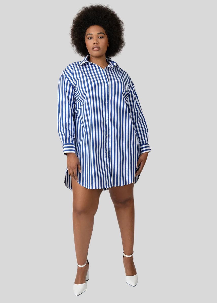 See Rose Go Colbalt Signature Tunic (0x)