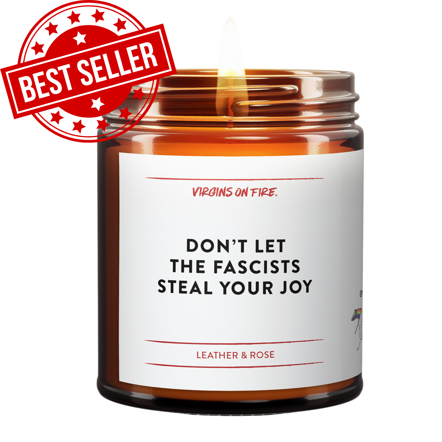 DON'T LET THE FASCISTS STEAL YOUR JOY Scented Soy Wax Candle