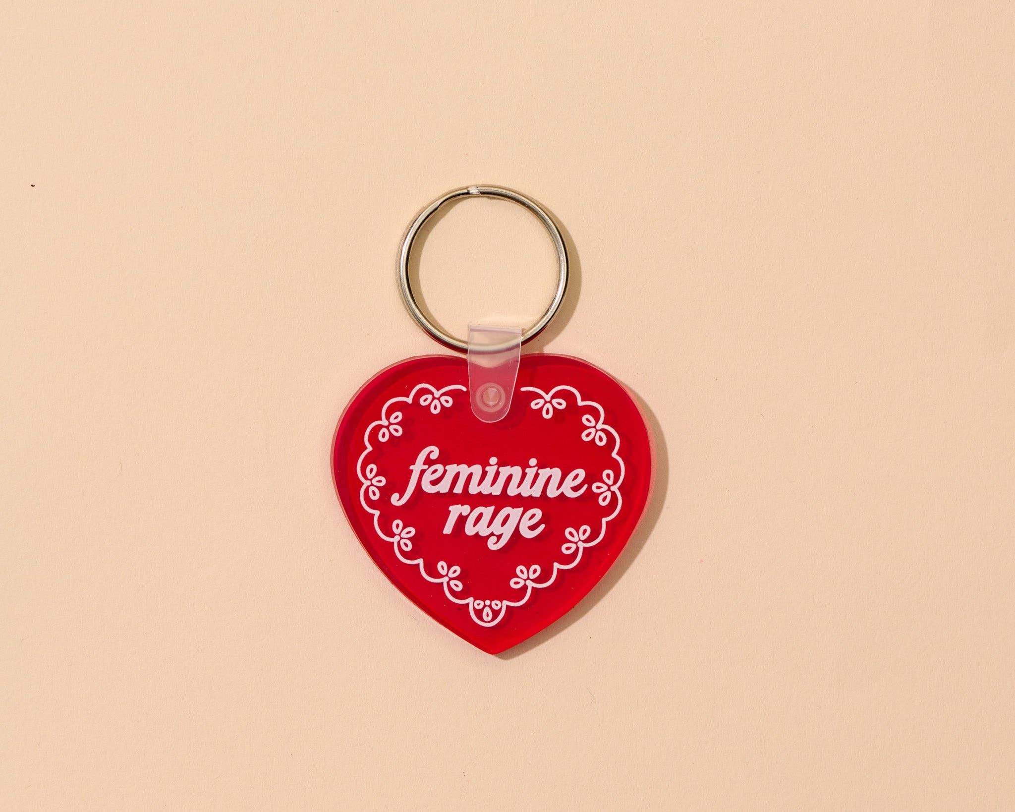 PVC Keychain—Feminine Rage