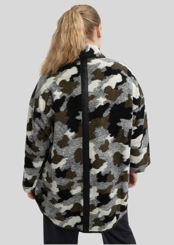 See Rose Go Camo Cardigan (3X & 4X)