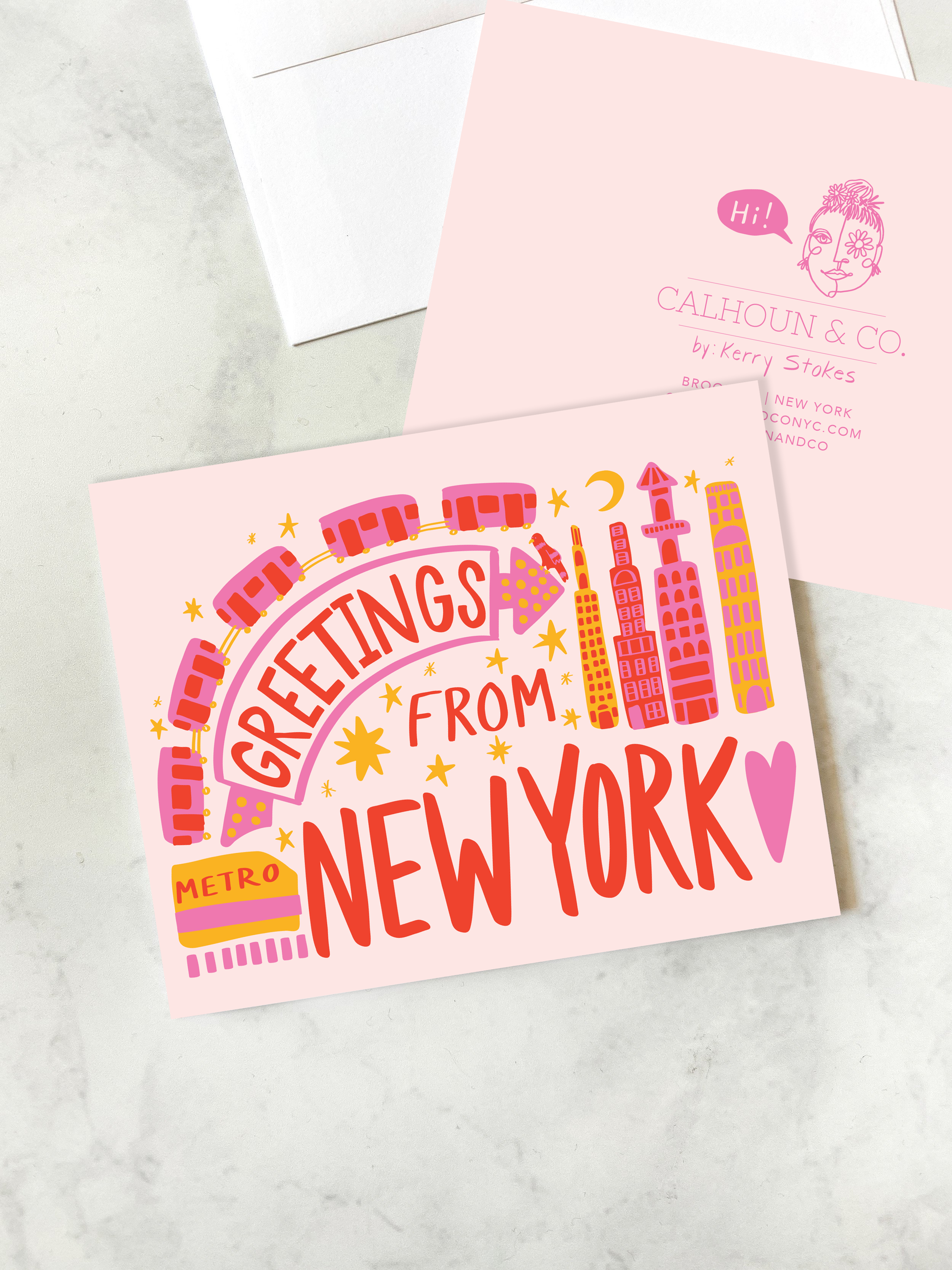Greetings From New York Greeting Card