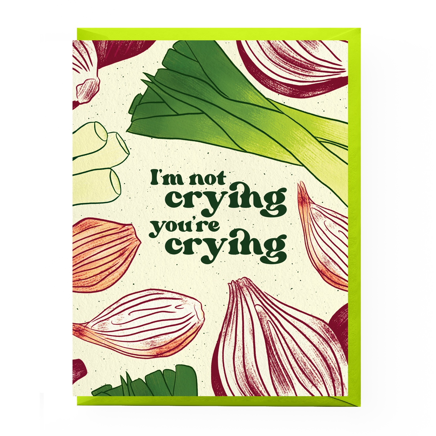 Boss Dotty Paper Co - Crying Onions Card