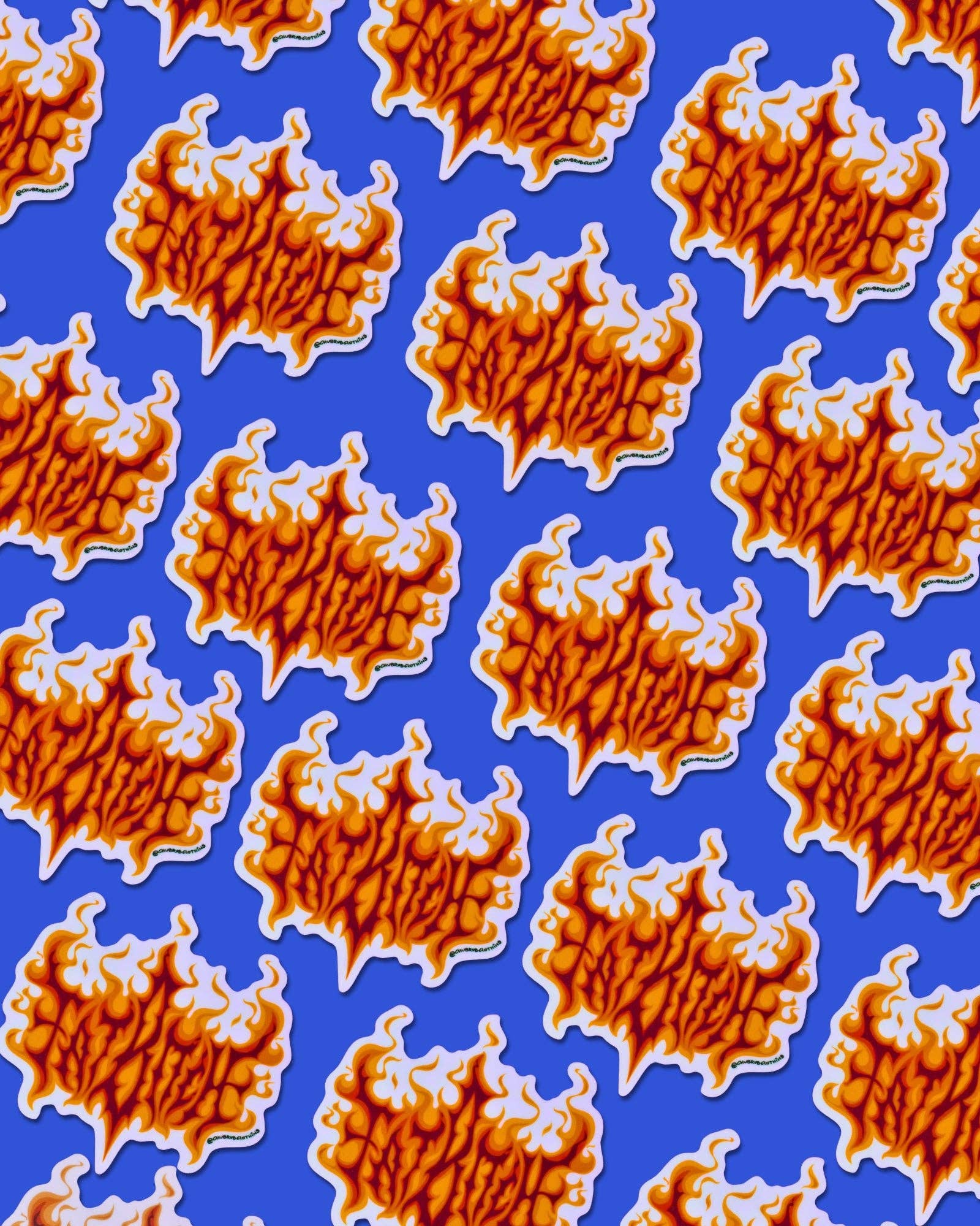 Fat Fire Sticker