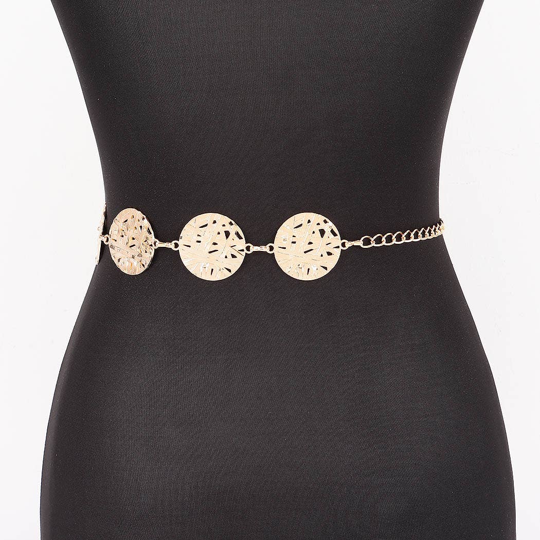 Vintage Metal Chain Plus Size Belt: GD