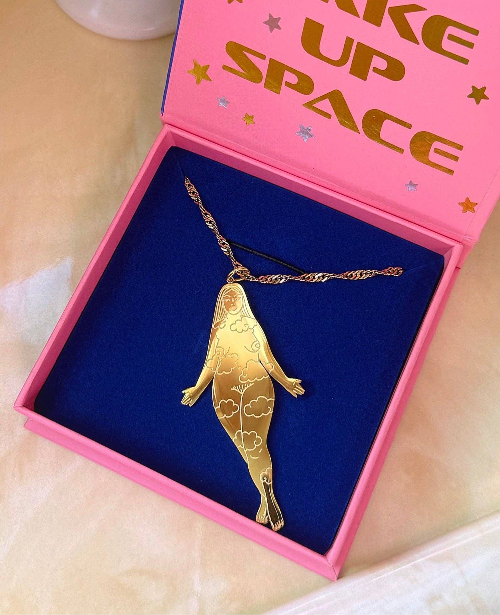 Goddess of the Light Necklace: Gold