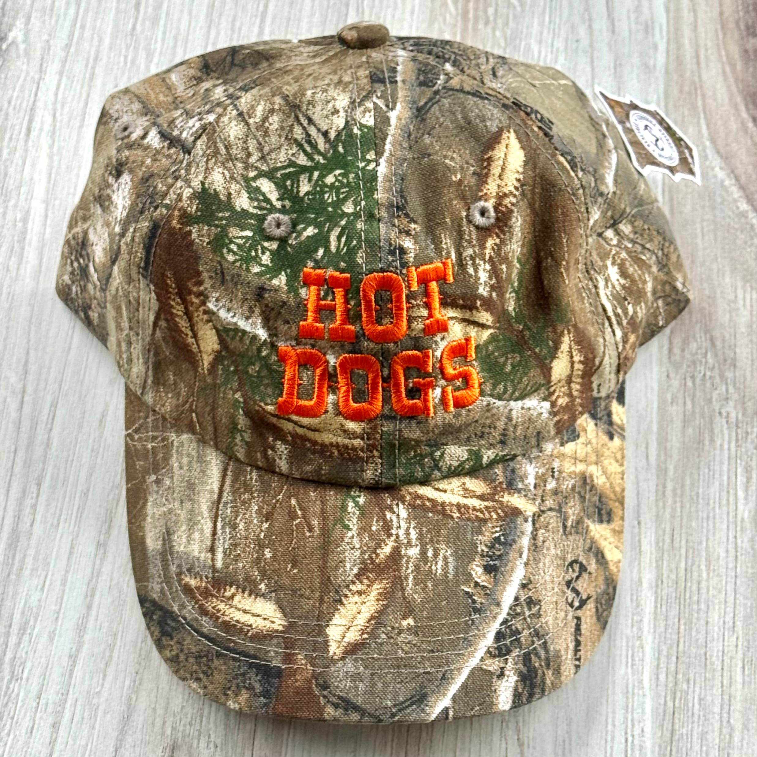 Hot Dogs Camo Baseball Cap Real Tree