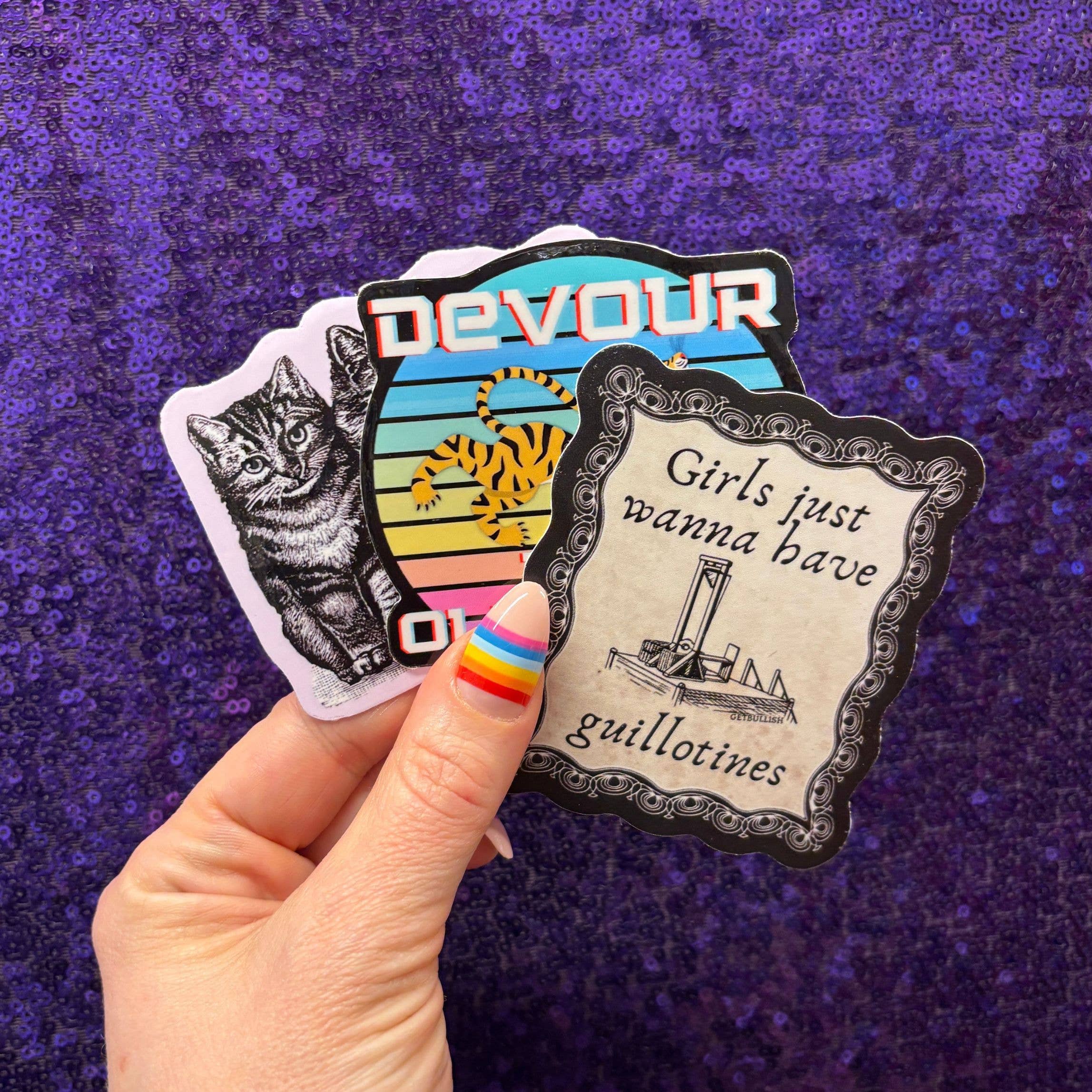 Girls Just Wanna Have Guillotines Sticker