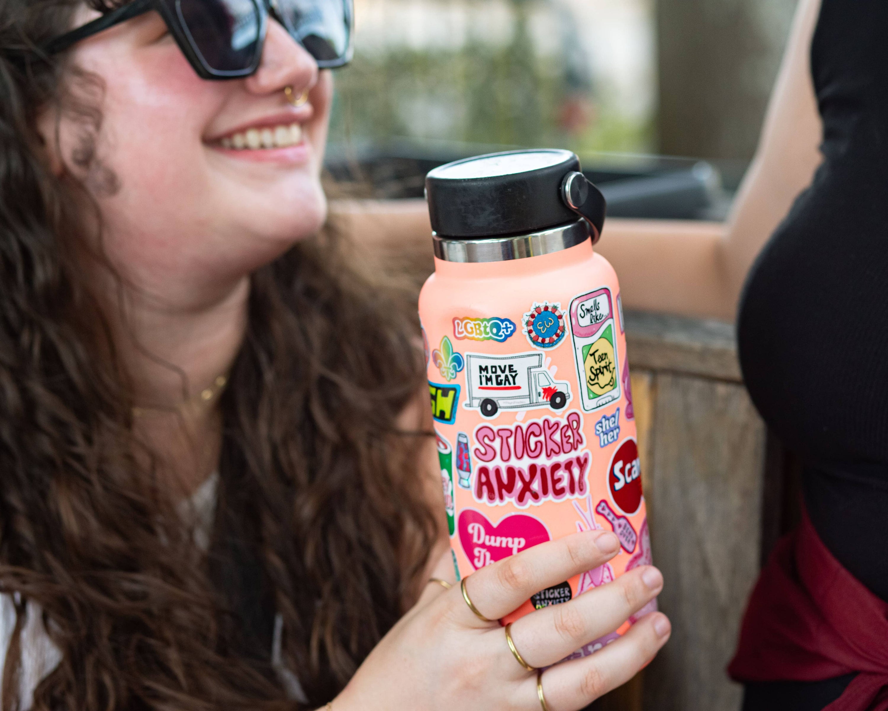 Men's Opinions Waterproof Vinyl Sticker for Water Bottles