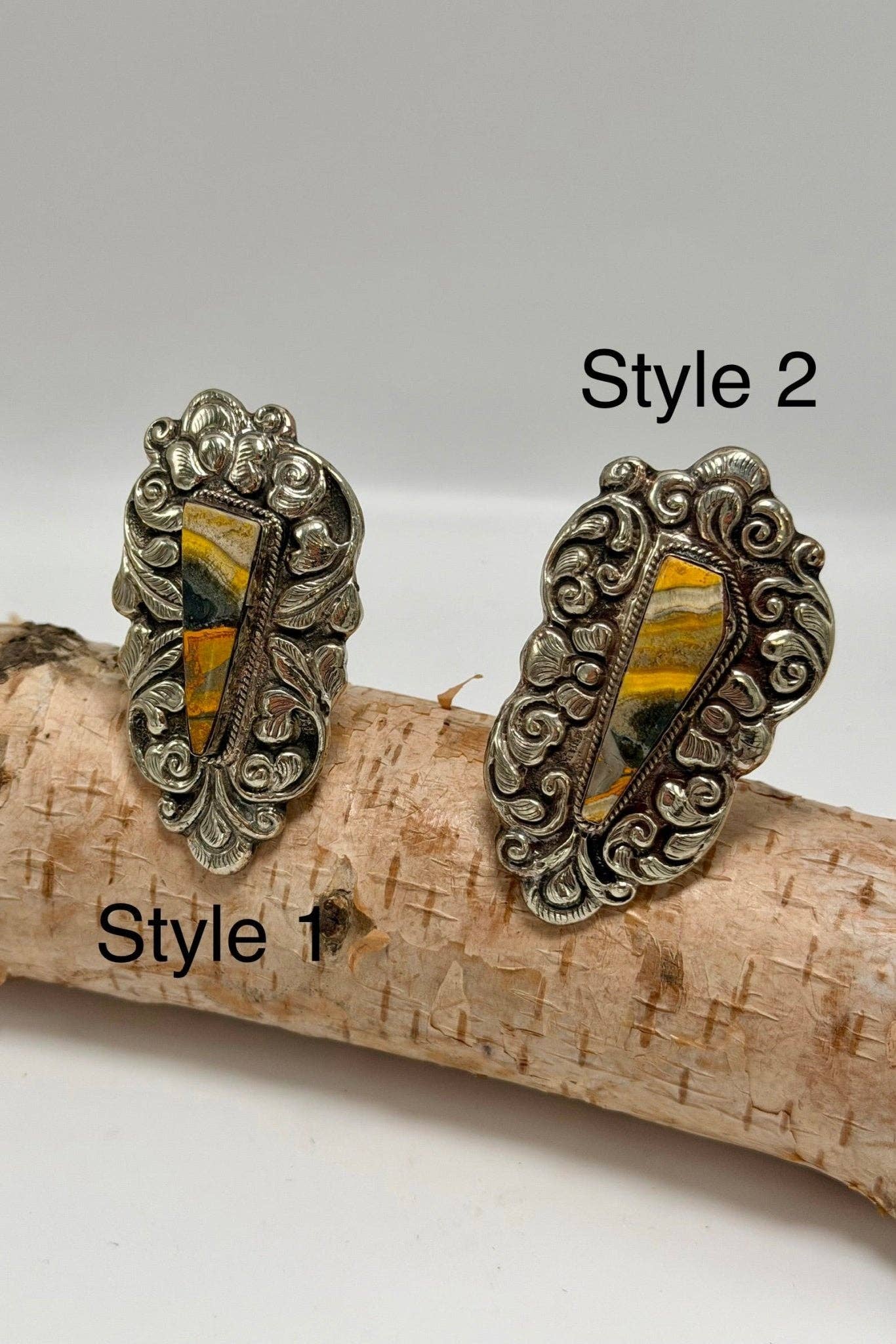 Epic Bumble Bee Jasper Statement Ring: 10