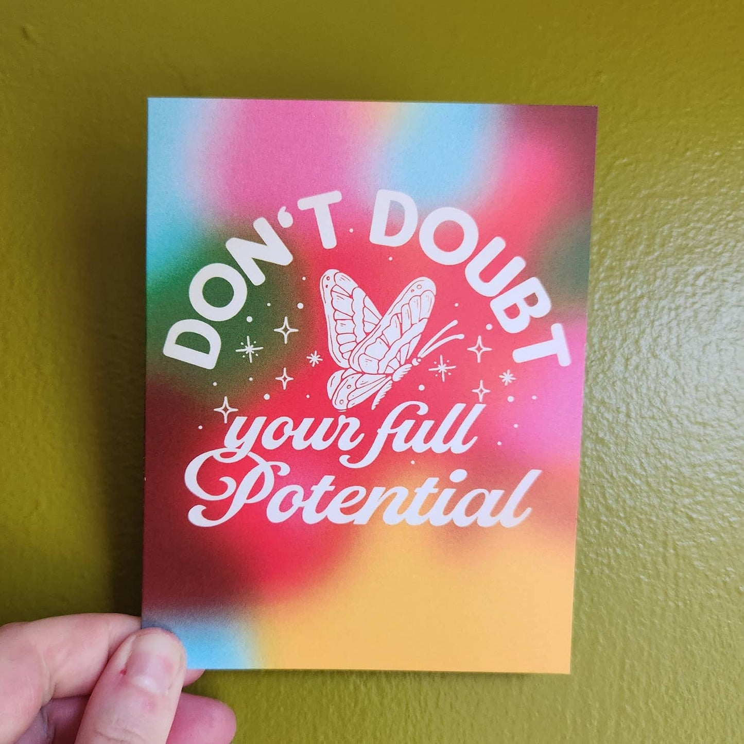 Luxe Trauma - Don’t doubt your potential retro greeting card