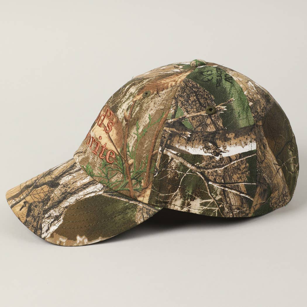 God's Favorite Camouflage Baseball Cap