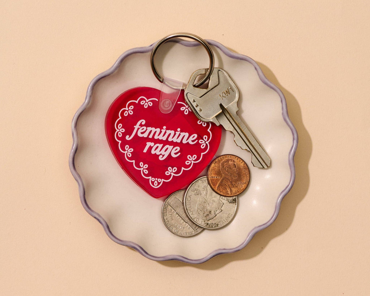 PVC Keychain—Feminine Rage