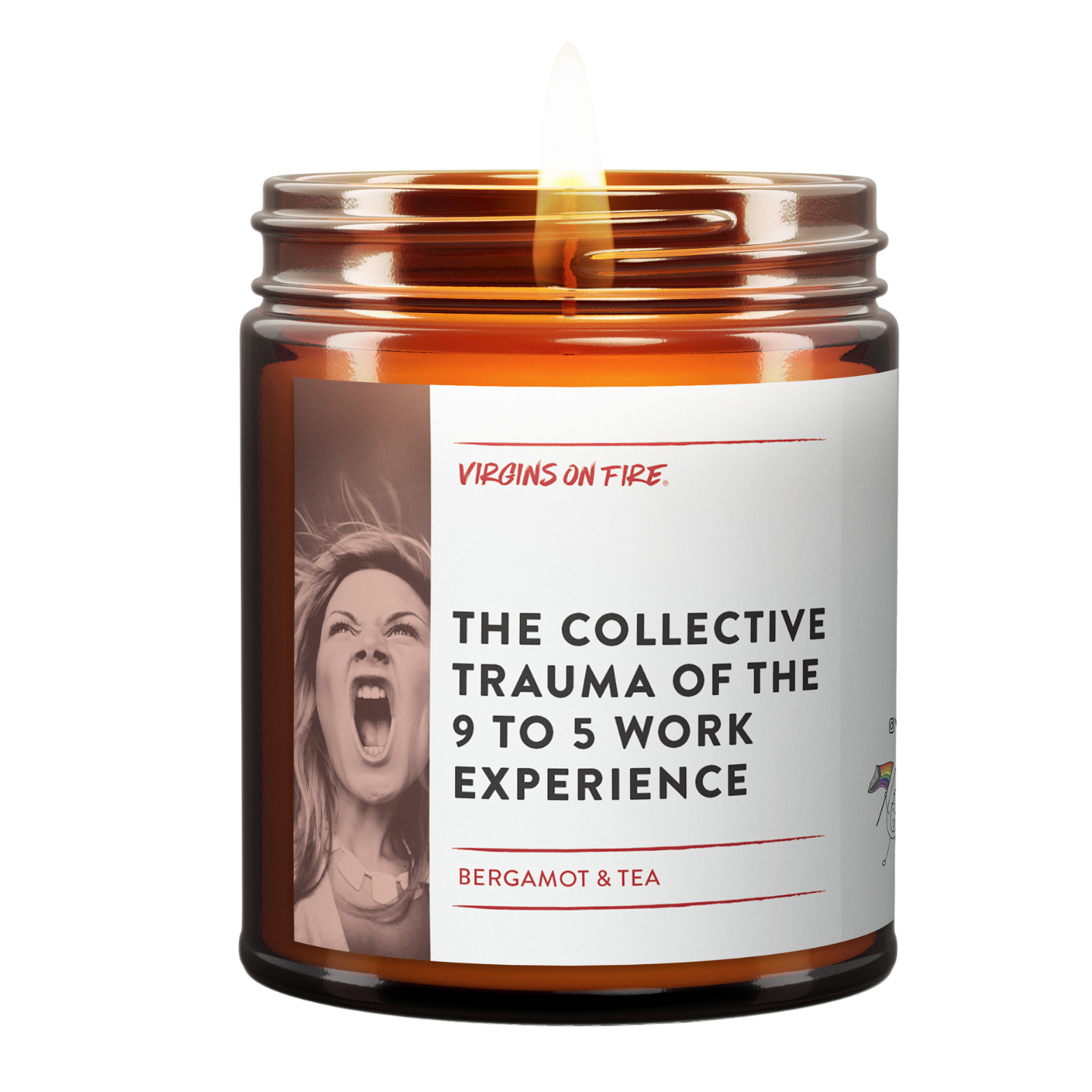 COLLECTIVE TRAUMA OF THE 9-5 WORK EXPERIENCE Fun Soy Candle