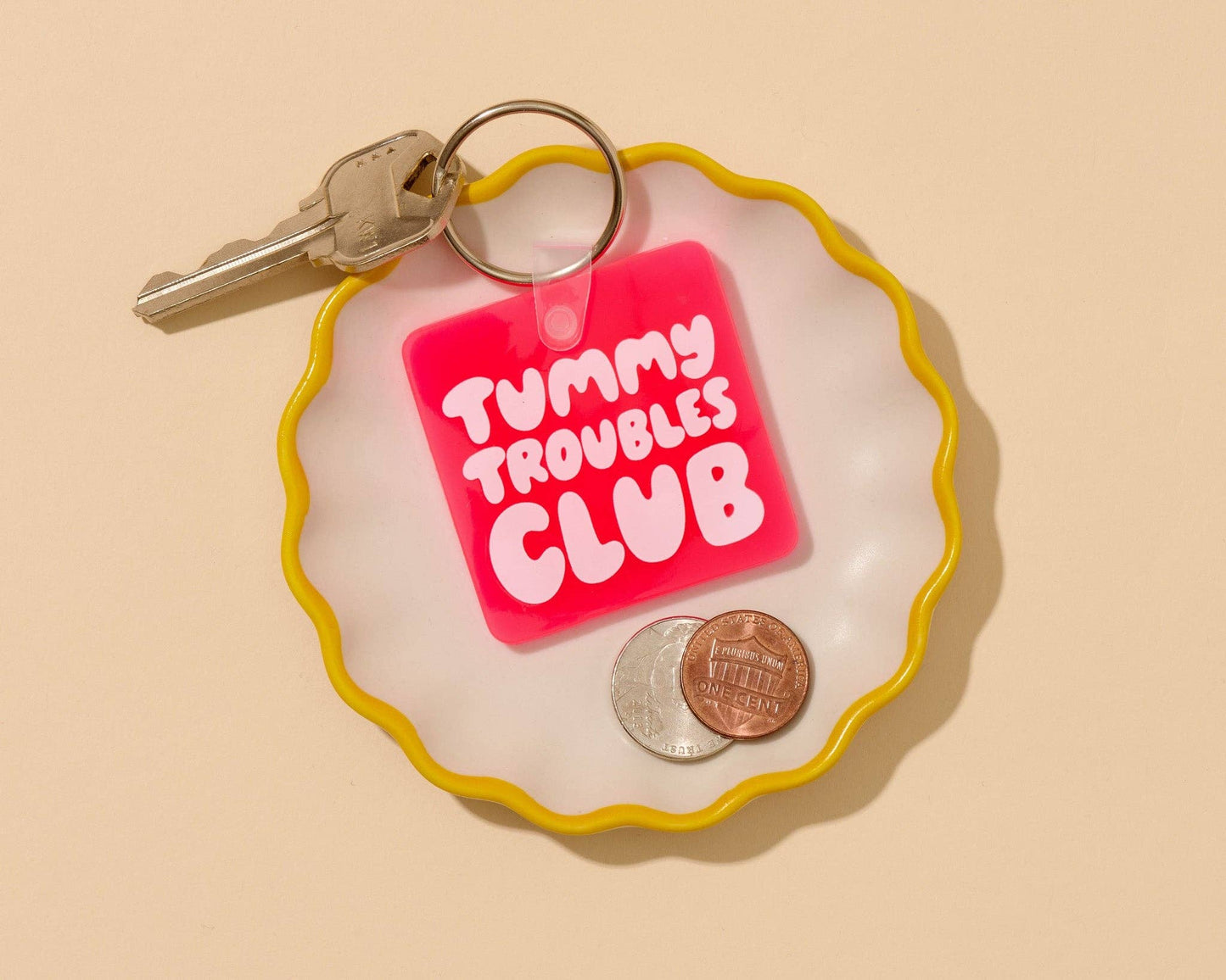 And Here We Are - Tummy Troubles Club PVC Keychain