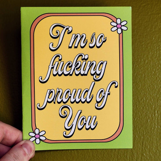 Luxe Trauma - I'm so proud of you retro greeting card