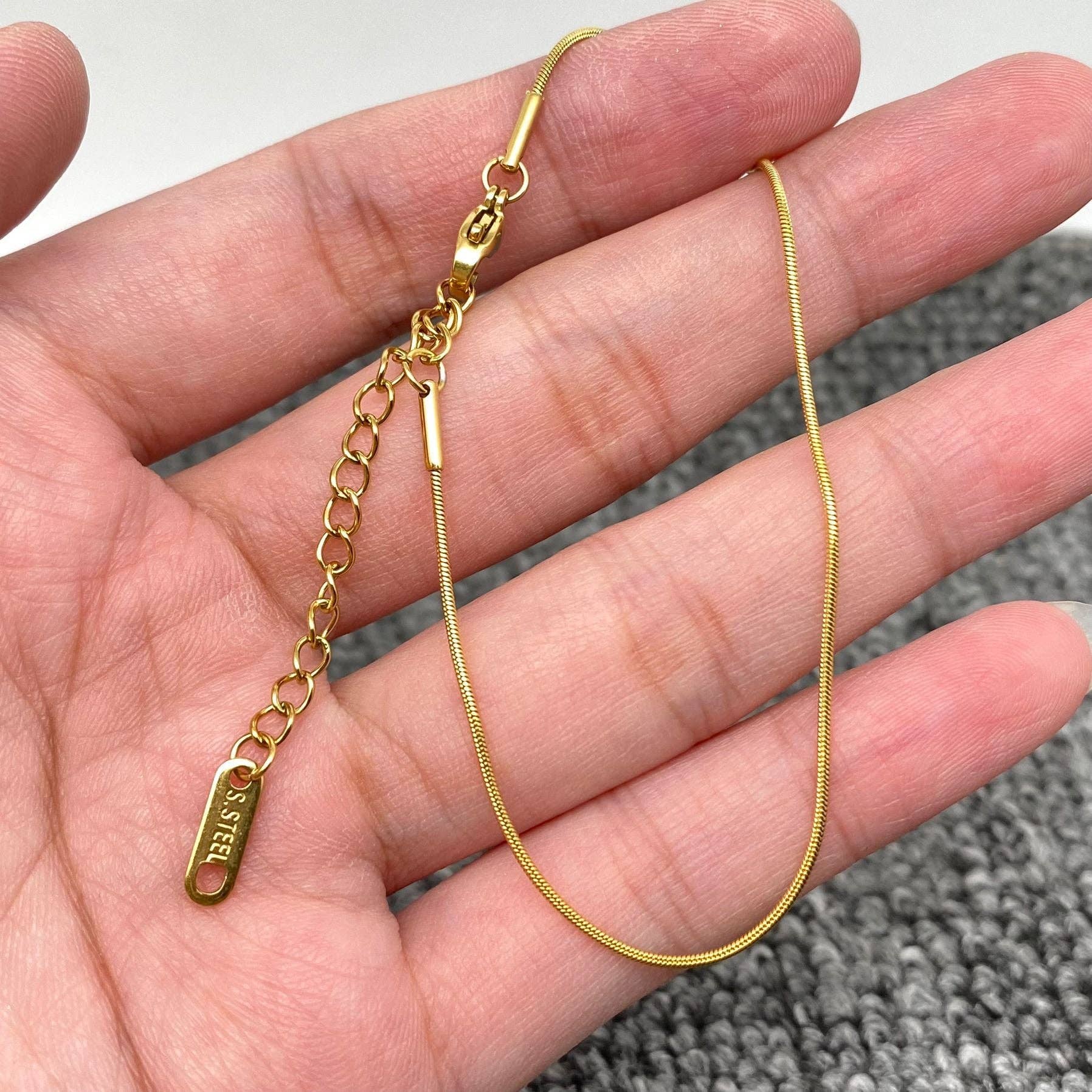 Multi Style 18K Golden SS bracelet Chain DIY Accessories-FGS: J