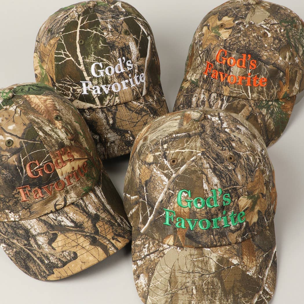 God's Favorite Camouflage Baseball Cap