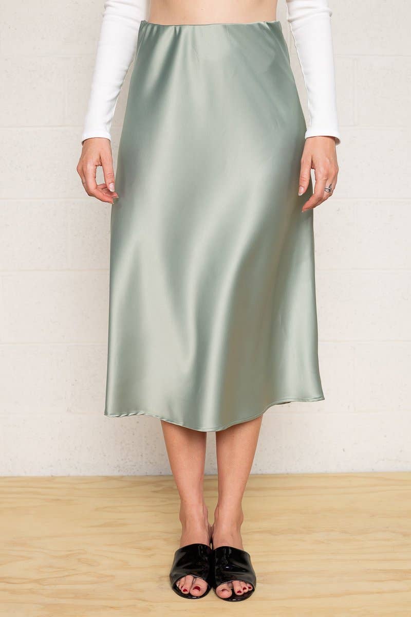 NLT Sarah Skirt Blue Satin 3XL