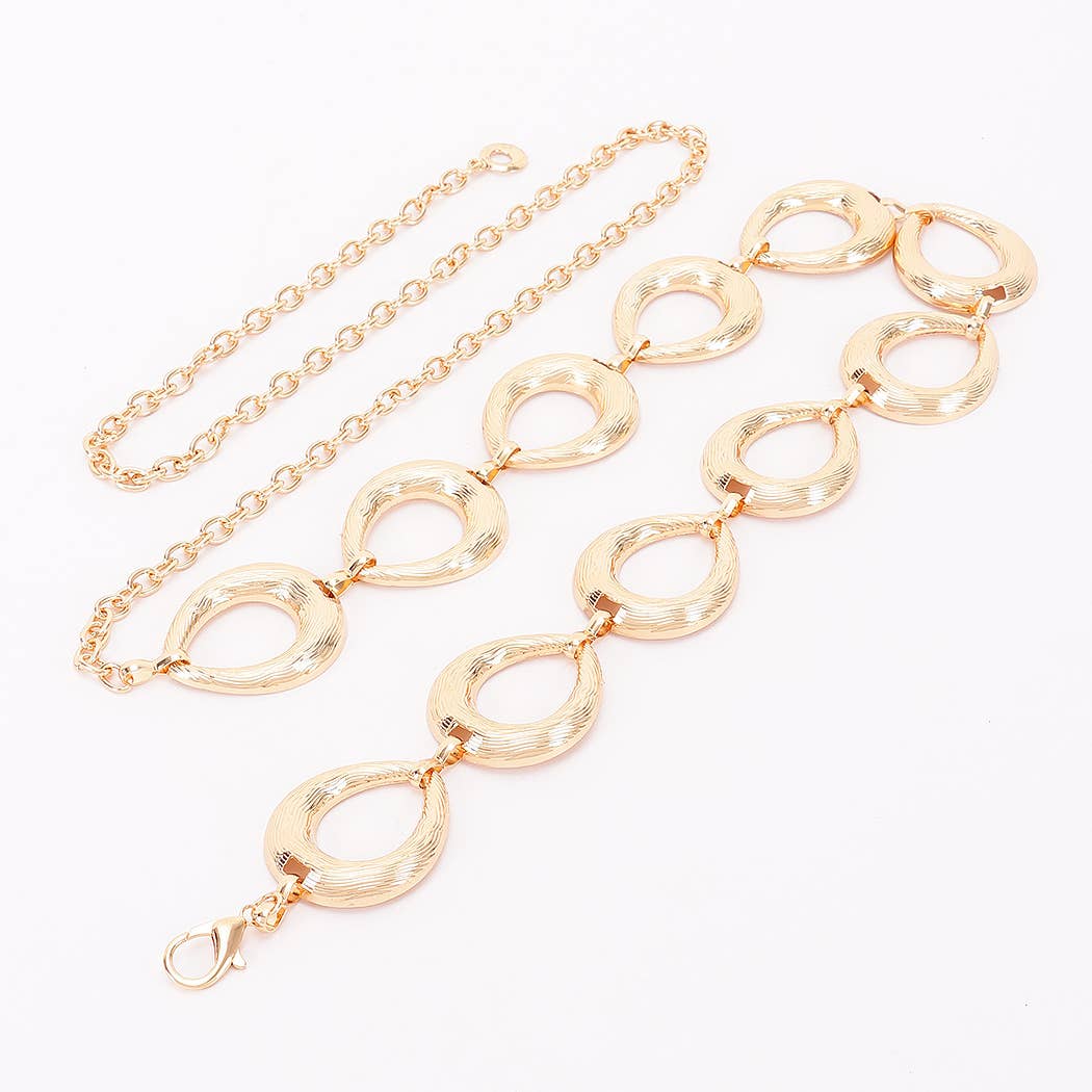 Vintage Metal Chain Plus Size Belt: GD