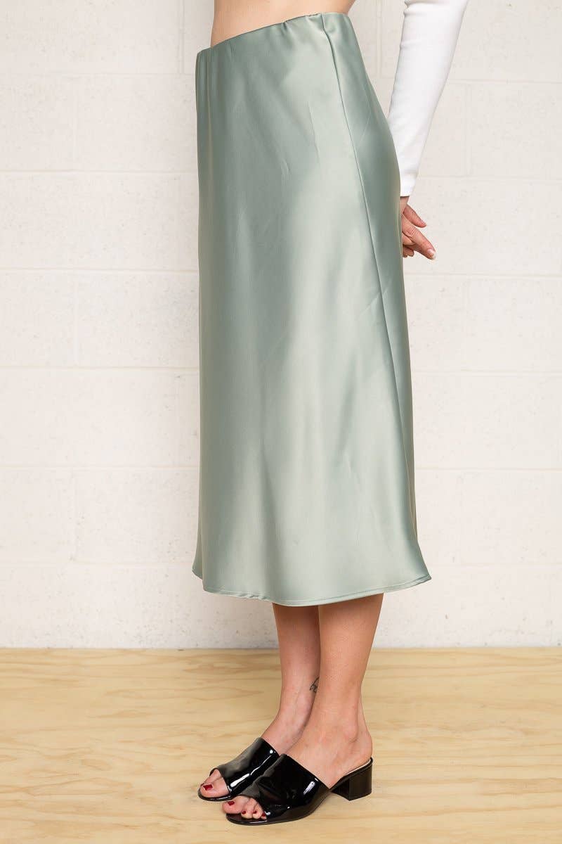 NLT Sarah Skirt Blue Satin 3XL