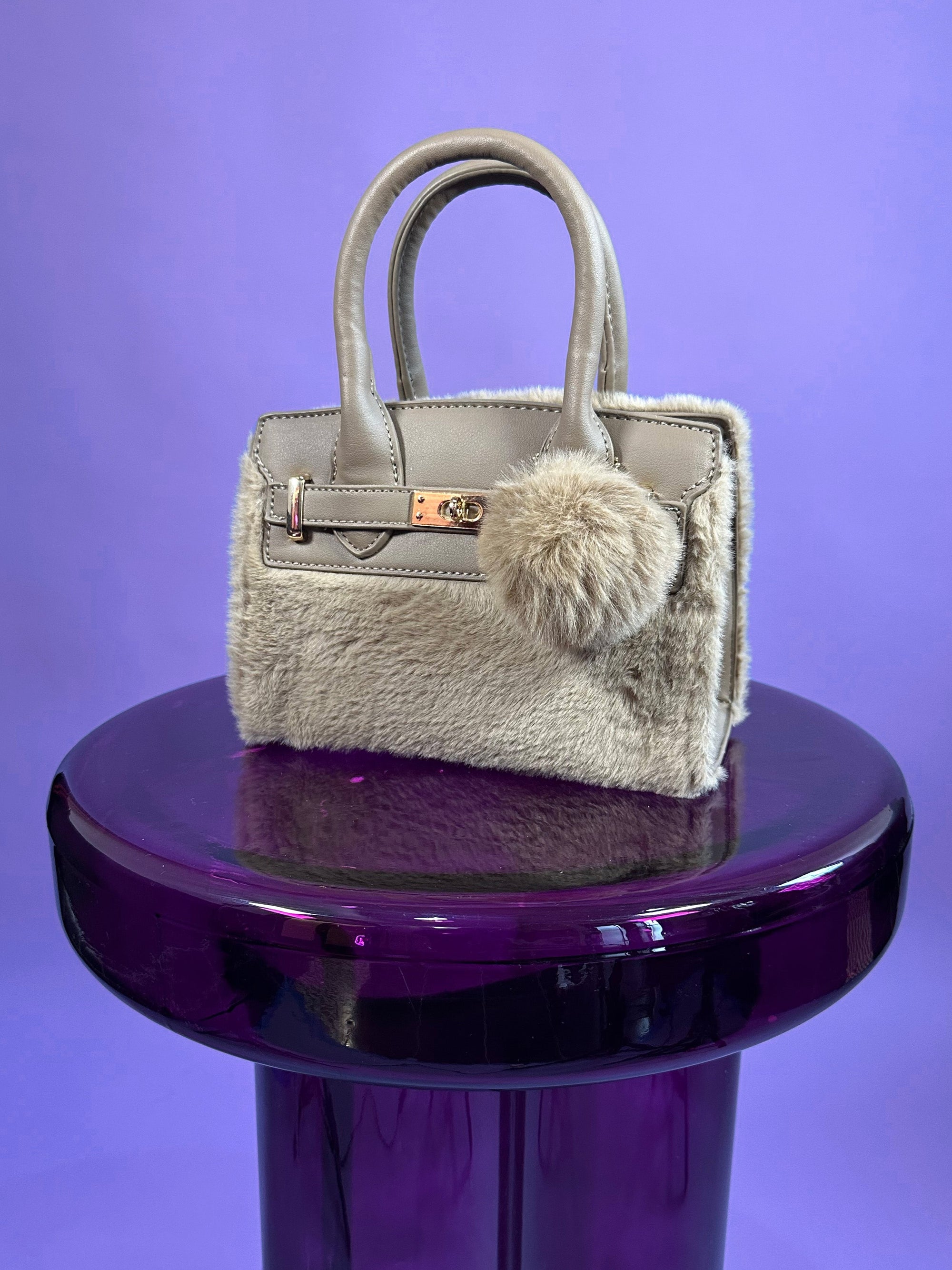 Mini Faux Fur Handbag